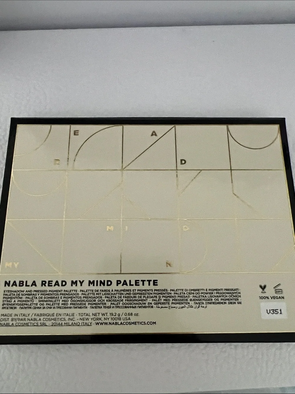 Nabla - Read My Mind Palette- 16 eyeshadow palette